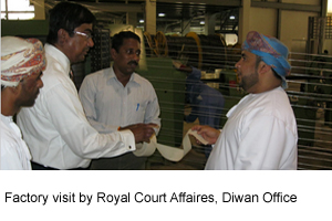 Factory visit by Royal Court Affaires, Diwan Office