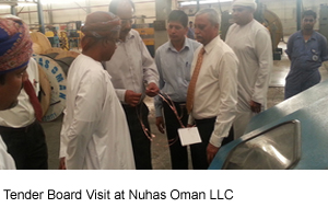 Tender Board Visit at Nuhas Oman LLC