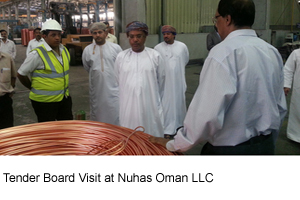 Tender Board Visit at Nuhas Oman LLC