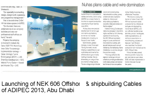 Launching of NEK 606 Offshor & Shipbuilding cables