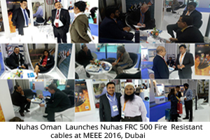 Nuhas Oman Launches Nuhas FRC 500 Fire Resistant Cables at MEEE 2016, Dubai